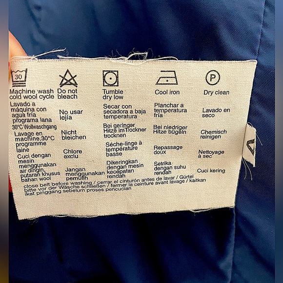 ESPRIT Blue Jacket Belted Zip Button - Picture 5 of 6